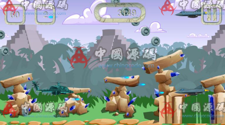 Buildbox横版直升机大战游戏Copter Attack v1.0(android + ios) 手游-第3张