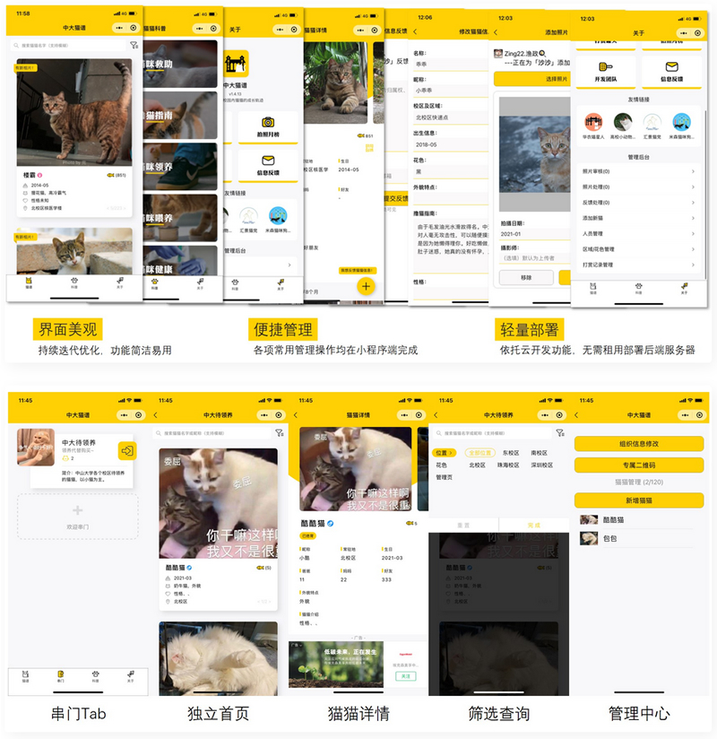 校园流浪猫信息记录和分享的小程序源码 - 微信小程序 --飞猪资源网