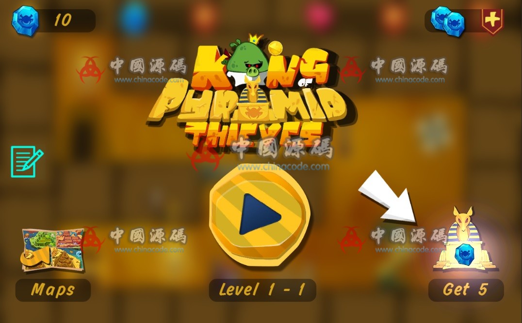 《King of Pyramid Thieves》源码 - 手游源码 --飞猪资源网