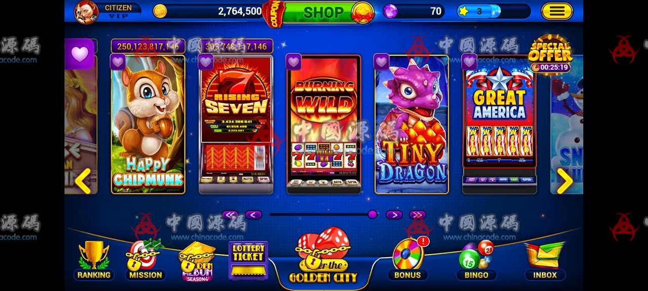 【置顶】英文SLOTS《Golden City Casino》源码 H5-第17张