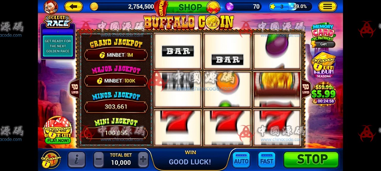 【置顶】英文SLOTS《Golden City Casino》源码 H5-第18张