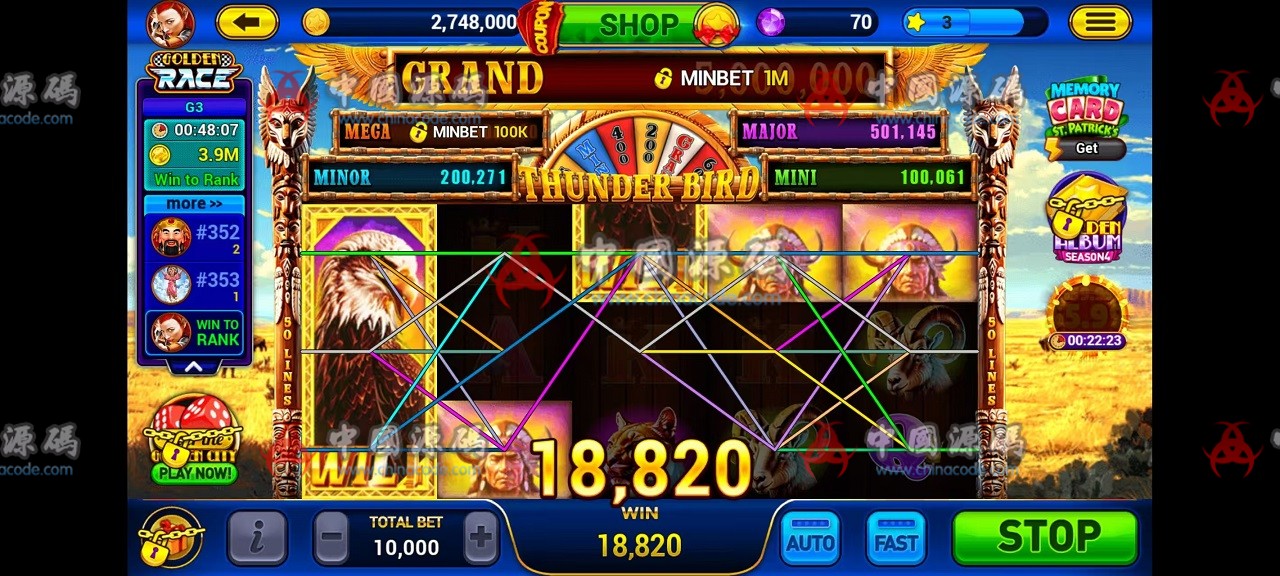 【置顶】英文SLOTS《Golden City Casino》源码 H5-第20张
