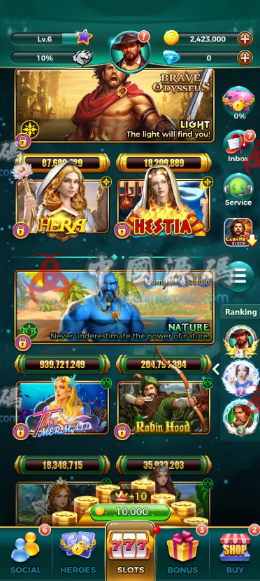【置顶】竖版英文SLOTS《Cash Hero Slots》源码 - 手游源码 --飞猪资源网
