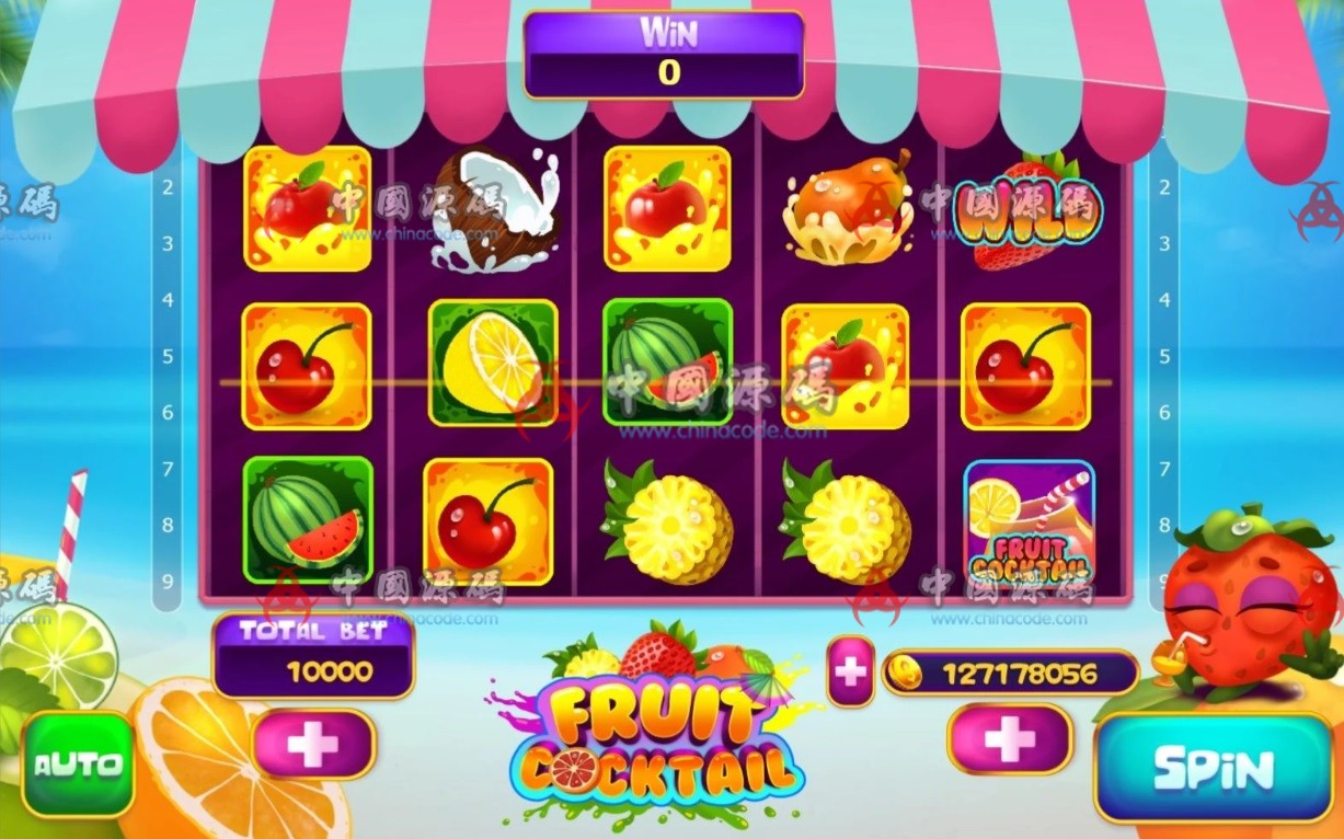 《Fruit Cocktail Slot Game》源码 - 手游源码 - contact us. The game was made using the program unity3D.if you want to customize to edit the images, just replace them., We can add your game on google play and apple store for low price-飞猪资源网