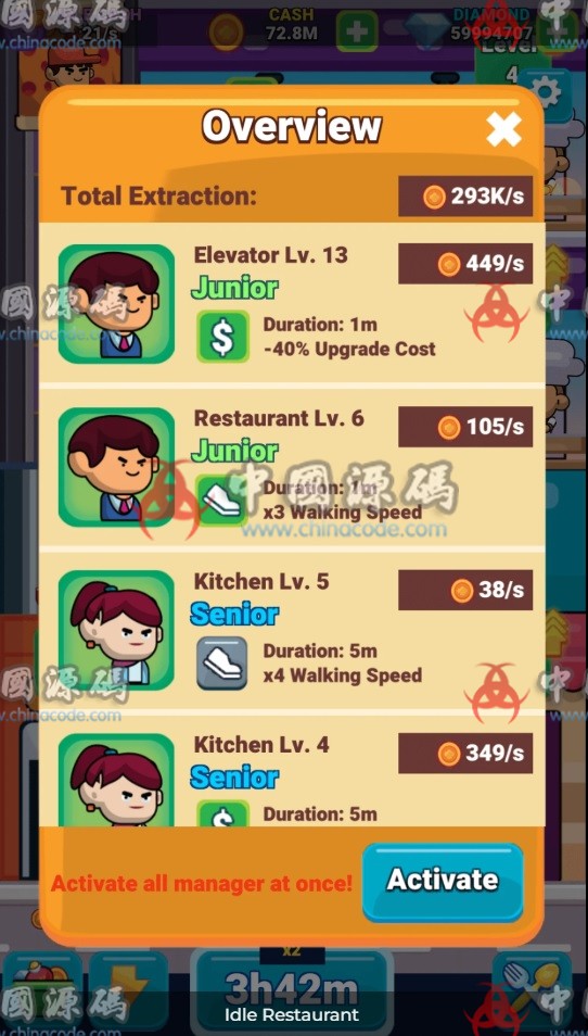 《Idle Restaurant》源码 手游-第4张