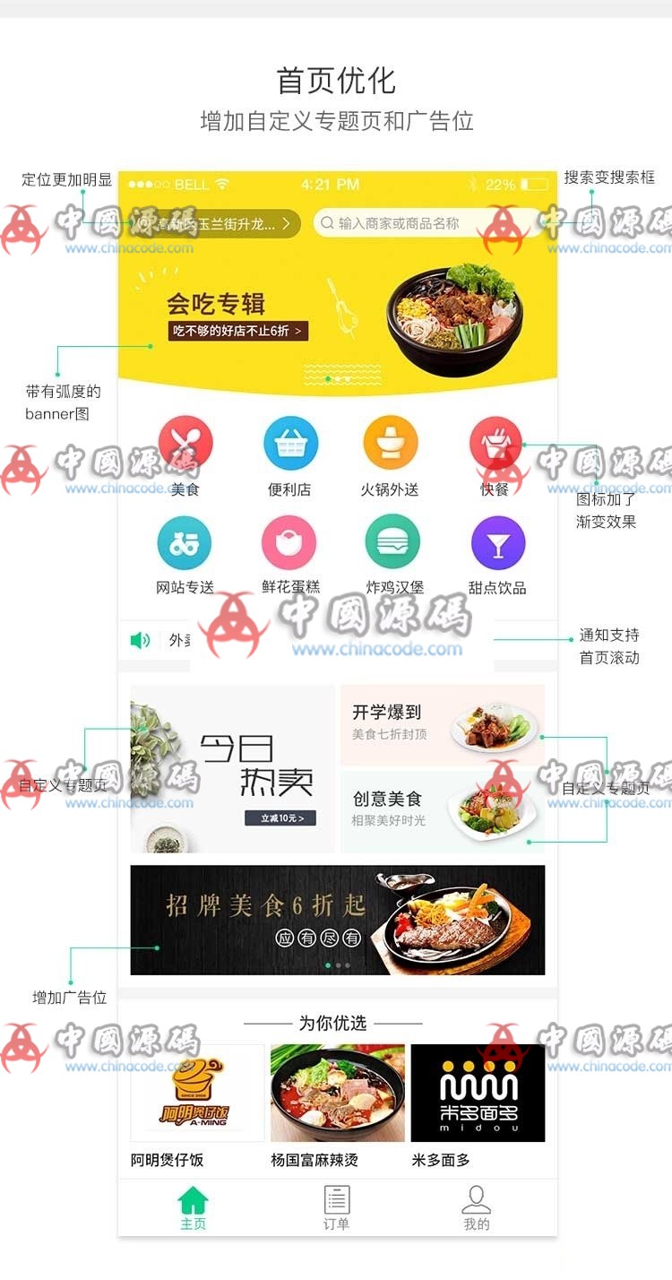 外卖人8.7商业版网上订餐系统源码(多城市多色版 PC+WAP+微信+短信宝) - 网站源码 --飞猪资源网