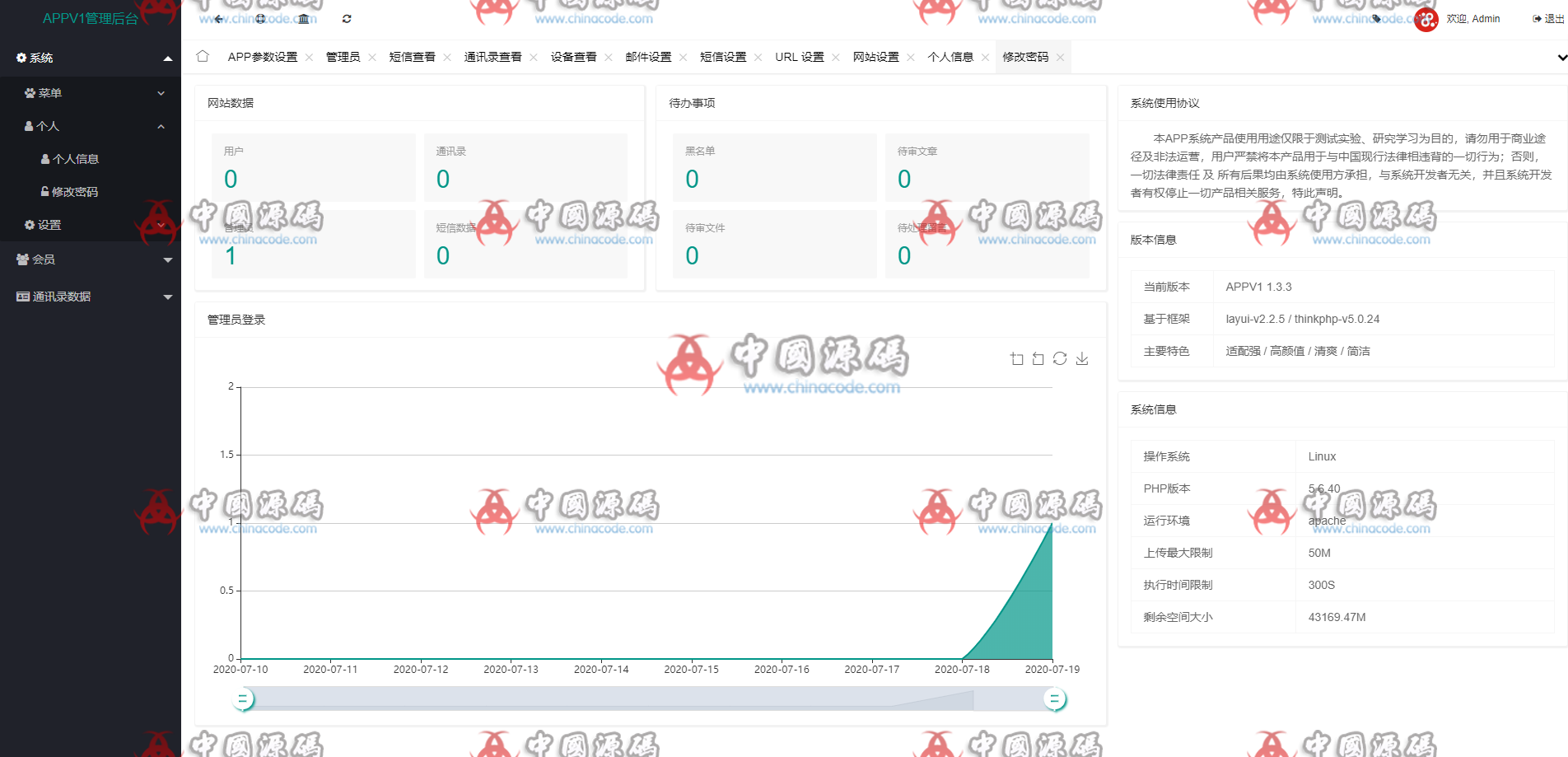 最新更新通讯录短信定位获取系统/读取通讯录APP软件带搜索/安卓IOS双端原生 - 网站源码 --飞猪资源网