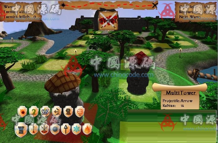 3D塔防游戏源码（unity3d） - 手游源码 --飞猪资源网