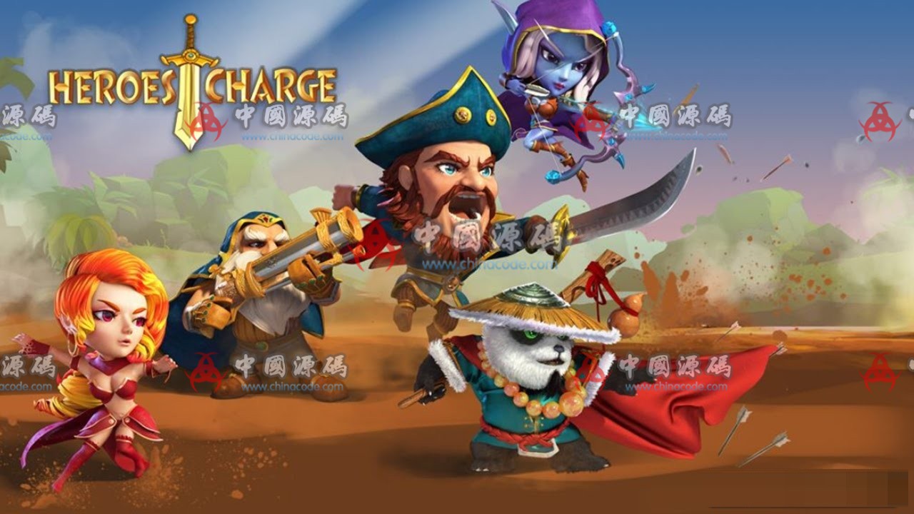 《Heroes Charge》（刀塔传奇山寨版）全套源代码 + 客户端资源 - 手游源码 --飞猪资源网