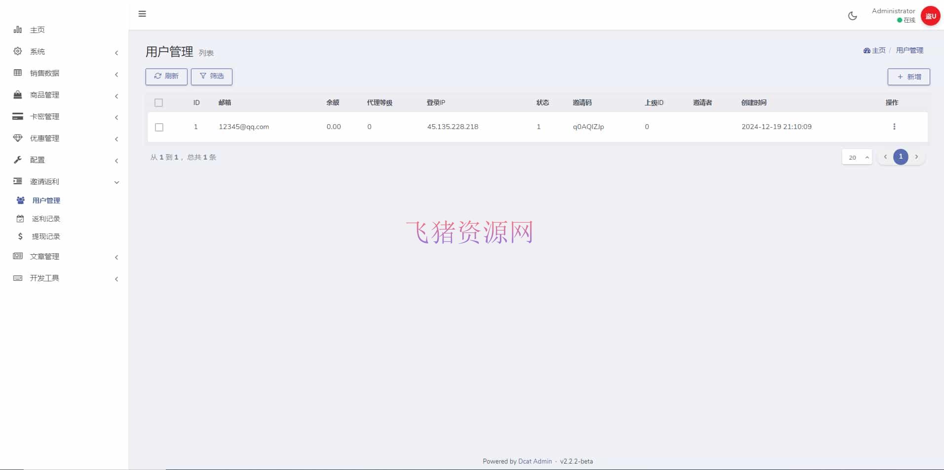 【网站源码】独角发卡2.0.6二次开发魔改用户版，只适配hyper模板 - 其他源码 --飞猪资源网