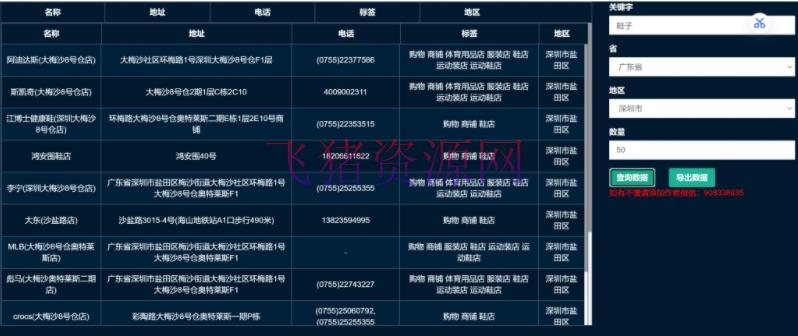 【网站源码】网页采集软件 地图商家采集网页源码 网站内容采集价值5K源码 - 其他源码 --飞猪资源网
