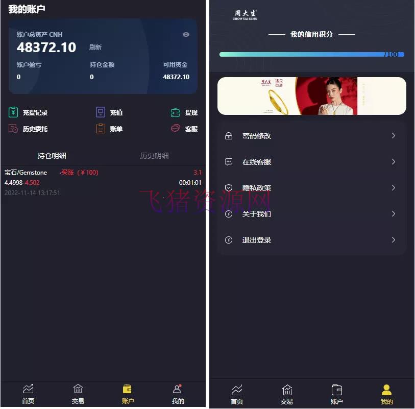 图片[4]-【网站源码】一套二开版微交易系统/贵金属交易平台/微盘交易系统-吾图资源网