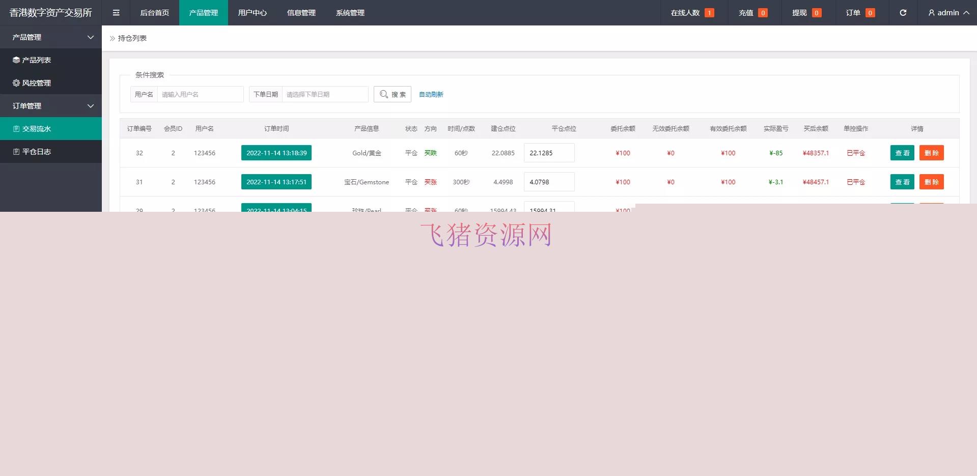 图片[8]-【网站源码】一套二开版微交易系统/贵金属交易平台/微盘交易系统-吾图资源网