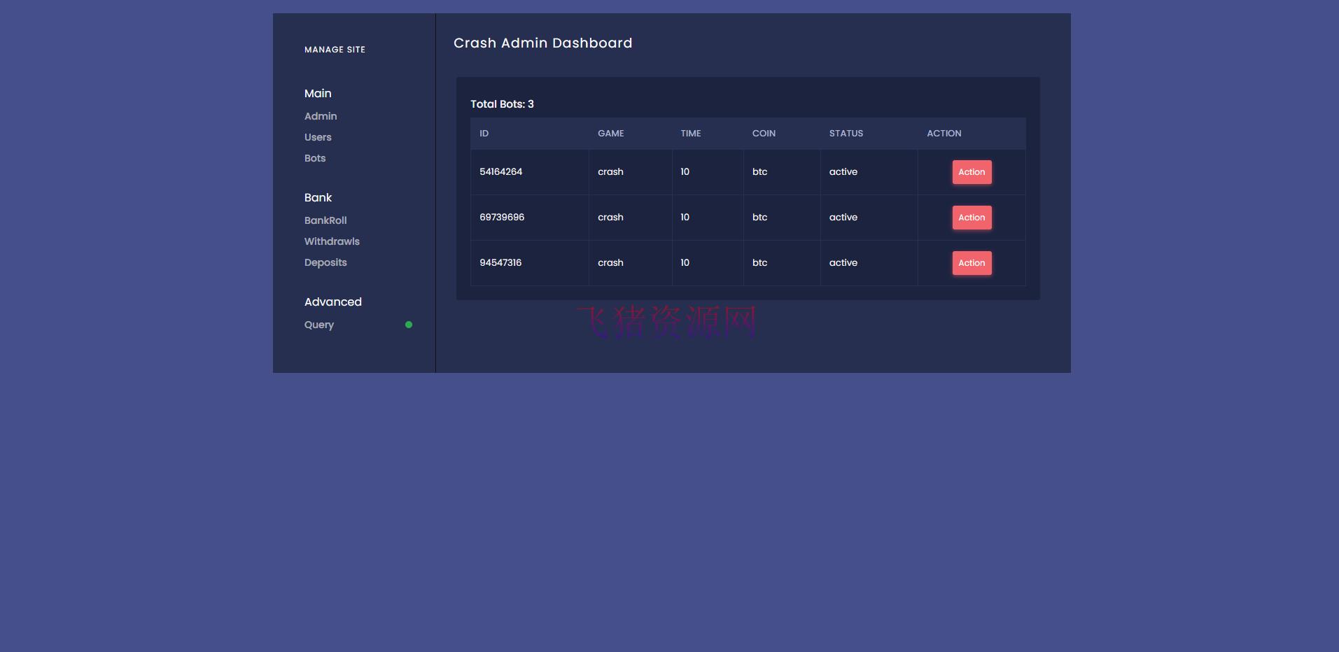 海外爆点游戏/竞猜下注游戏/带聊天室/机器人/BTC充值