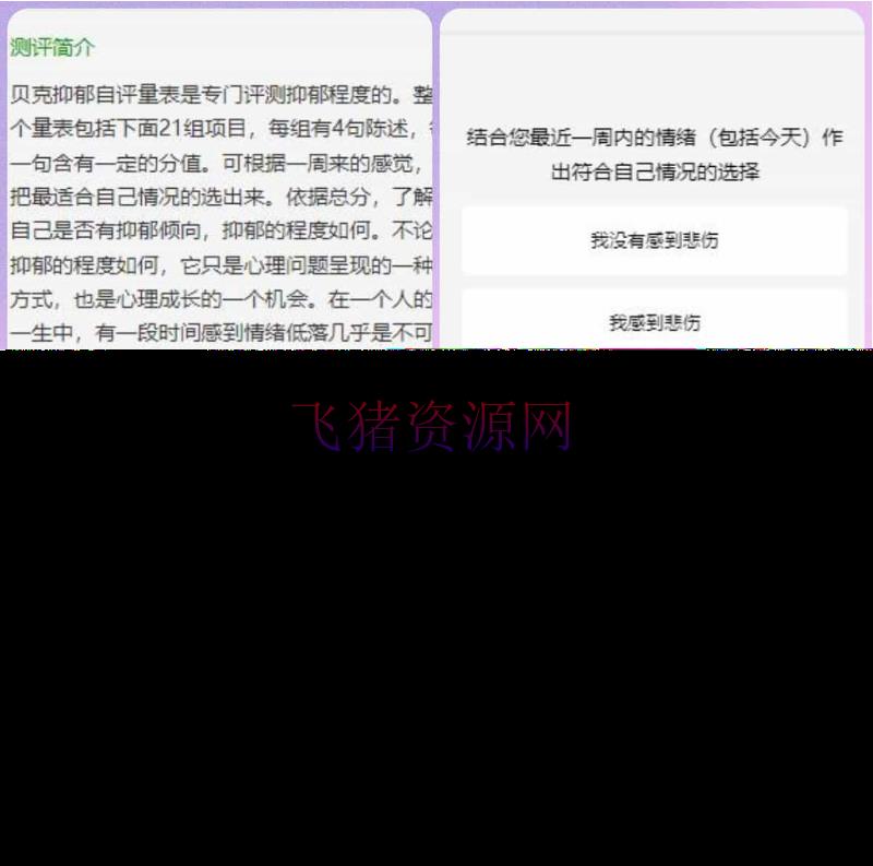 【网站源码】付费心理测试网站源码、心理测试H5变现源码、心理测评网站源码 - PHP源码 --飞猪资源网