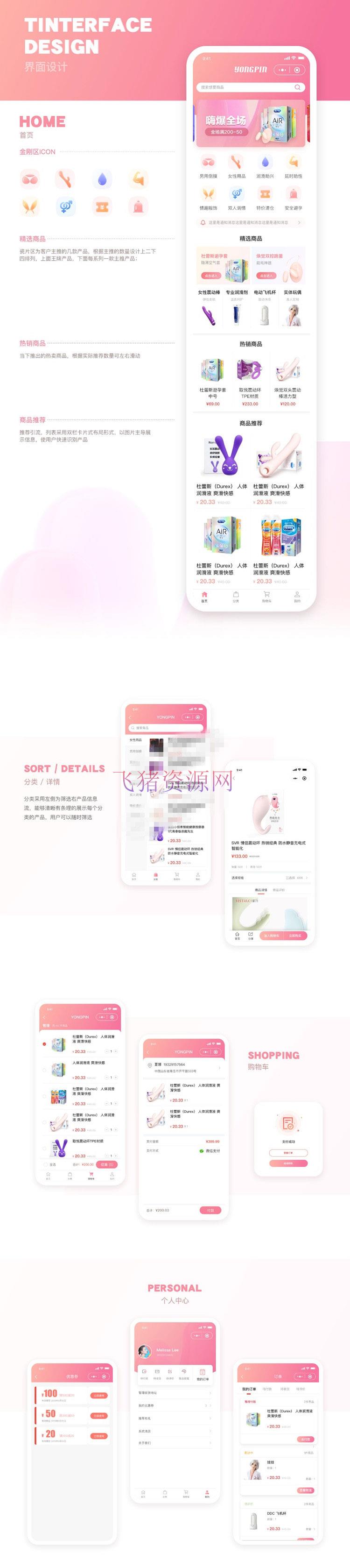 新版JAVA开源成人用品零售商城双端APP+小程序网站系统源码-爱资源分享