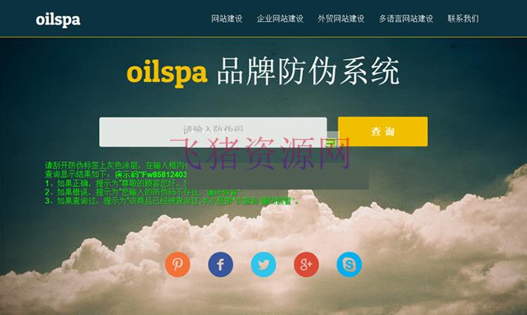 PHP产品商品防伪码查询系统 支持手机防假验证网站建设 防伪码自动生成 批量导入 - 其他源码 --飞猪资源网