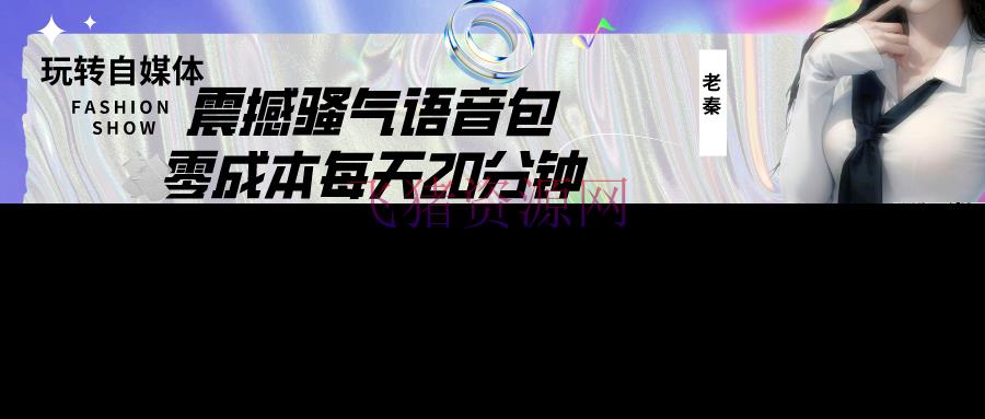 震慑骚气语音包、每天20分钟自带流量闭眼出单，月到手20219元! - 网赚项目 --飞猪资源网
