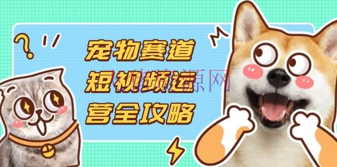 宠物赛道短视频运营全攻略，选品拍照编排实操，完成流量到收益转化 - 抖音快手 - 宠物赛道, 短视频运营-飞猪资源网