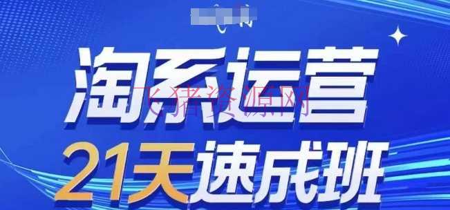 【电商运营】淘系运营21天速成班(更新24年10月)，0根底轻松搞定淘系运营，不做假把式 - 淘宝 - 淘系运营, 电商运营, 运营-飞猪资源网