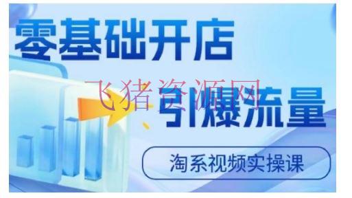 【电商运营】淘宝电商视频实操课，零根底开店，引爆流量 - 淘宝 - 电商, 电商运营-飞猪资源网