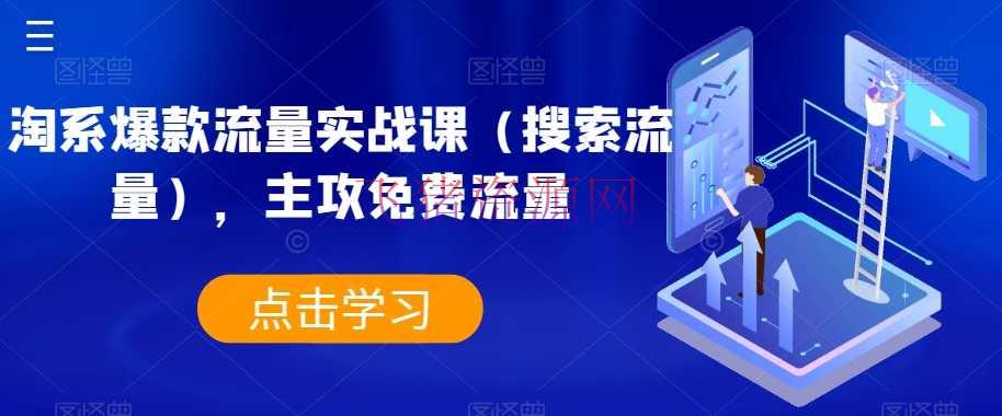 【淘宝运营】淘系爆款流量实战课（查找流量），主攻免费流量 - 淘宝 - 电商运营, 运营-飞猪资源网