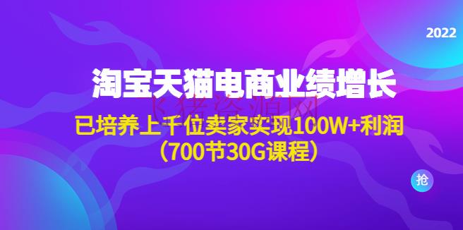 【淘宝运营】淘系天猫电商成绩增加：已培育上千位卖家完成100W+赢利（700节30G课程） - 淘宝 - 培训, 天猫运营, 教程, 电商, 电商运营, 运营, 选品-飞猪资源网