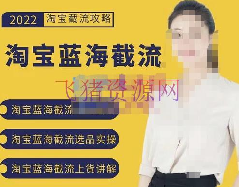 【淘宝运营】2022淘宝蓝海截流攻略，淘宝蓝海截流选品上货实操解说 - 淘宝 - 电商运营, 电商选品, 运营, 选品-飞猪资源网