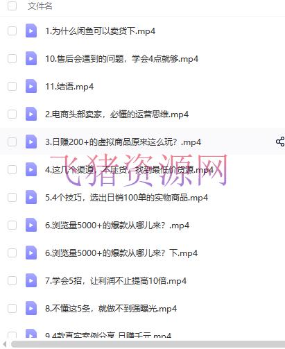图片[2]-【闲鱼电商】闲鱼运营高档课程【2022新版】，日赚千元手把手教育，视频内容十分凝练-吾图资源网