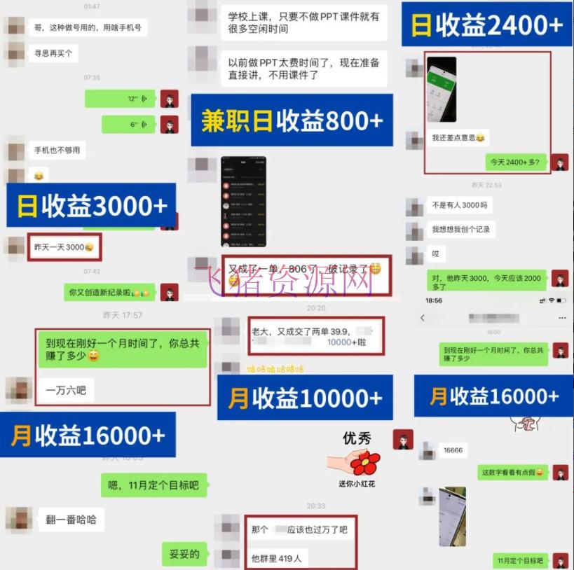 图片[2]-【网赚项目】简略可仿制，抖音小红书教辅项目新玩法，新手实战一个月变现16000+【视频课程+材料】-吾图资源网
