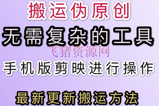 【短视频转移】5月刚出来的最新：抖音+快手转移技能，无需杂乱东西，纯小白可操作 - 抖音快手 - 快手搬运, 抖音运营, 涨粉引流, 短视频, 短视频搬运-飞猪资源网