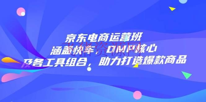 【电商运营】京东电商运营班：包括快车，DMP中心及各东西组合，助力打造爆款产品 - 网赚项目 - 电商运营-飞猪资源网