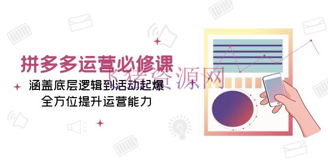 【电商运营】拼多多运营必修课：包括底层逻辑到活动起爆，全方位提高运营才能 - 拼多多 - 电商运营, 运营-飞猪资源网