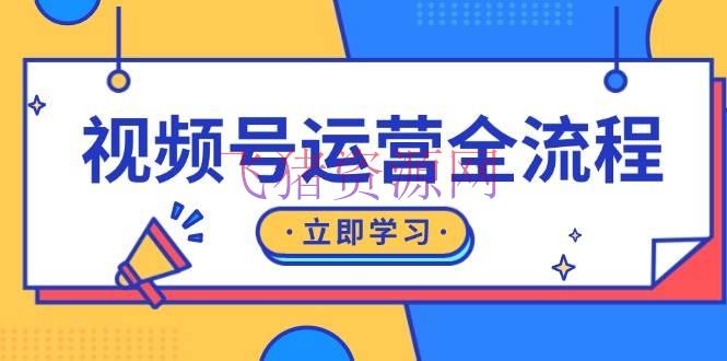 【网赚项目】视频号运营全流程：起号办法、直播流程、私域建造及天然流与付费流运营 - 网赚项目 - 网赚项目, 视频号运营-飞猪资源网
