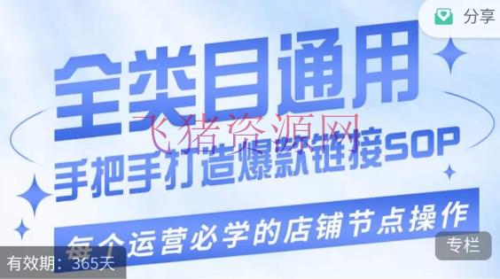 【电商运营】热销单品爆款打造实操课程，单品爆款从“0”-“1”手把手演练运营过程 - 拼多多 - 多多推广, 电商, 电商运营-飞猪资源网
