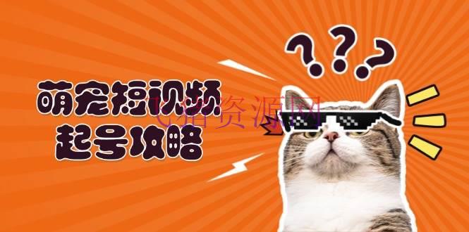 【网赚项目】萌宠-短视频起号攻略：定位建立推流全解析，助力新手轻松打造爆款 - 网赚项目 - 网赚项目-飞猪资源网