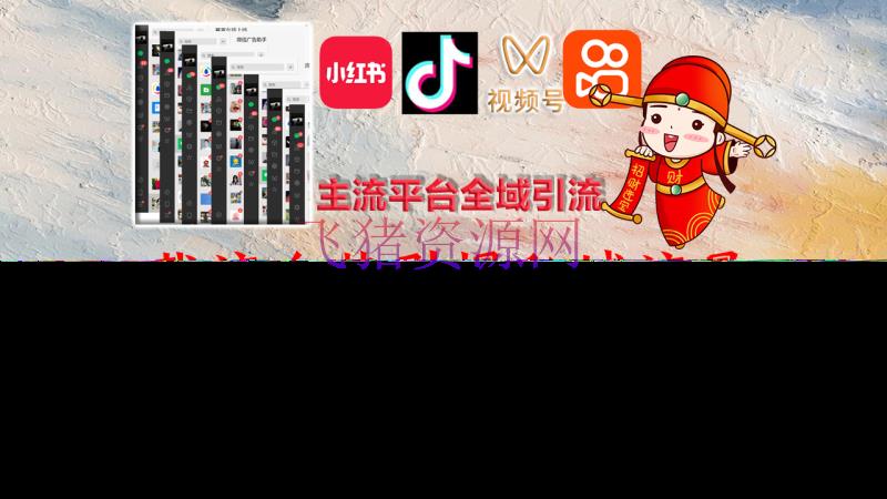 【网赚项目】小红书，抖音，视频号，快手干流渠道全域引流，截流自热引爆私域流量 - 网赚项目 - 短视频运营, 网赚项目-飞猪资源网