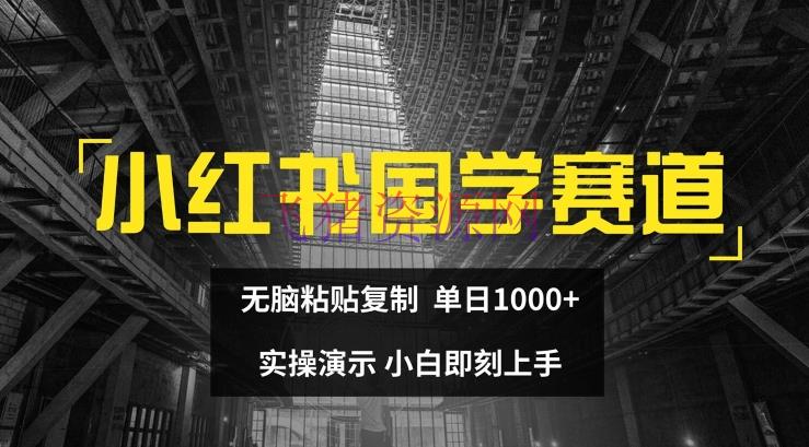 【网赚项目】小红书国学赛道，无脑张贴仿制，单日1K，实操演示，小白立刻上手 - 网赚项目 飞猪资源网-飞猪资源网