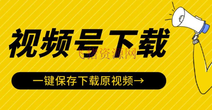 【精品软件】视频号视频下载神器：视频号嗅探下载器V2.0，一键保存下载原视频 - 精品软件 - 短视频下载, 视频下载软件, 视频号视频下载-飞猪资源网