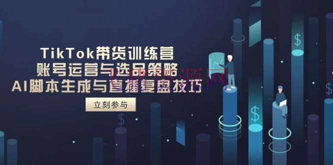 【跨境电商】TikTok带货训练营，账号运营与选品战略，AI脚本生成与直播复盘技巧 - 跨境电商 - TikTok带货-飞猪资源网