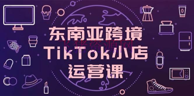【跨境电商】东南亚跨境TikTok小店运营课，把握店肆设置与流量转化中心技巧 - 跨境电商 - tiktok, 东南亚跨境-飞猪资源网
