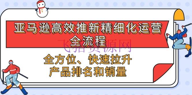 【跨境电商】亚马逊-高效推新精细化 运营全流程，全方位、快速 拉升产品排名和销量 - 跨境电商 - 亚马逊运营-飞猪资源网