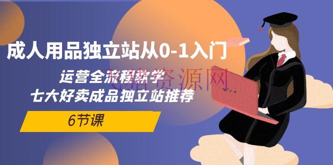【网赚项目】成人用品独立网站从0-1入门：运营全流程教育，七大好卖制品独立站引荐-6节课 - 跨境电商 - 成人用品, 独立站运营, 网创项目, 网赚项目-飞猪资源网
