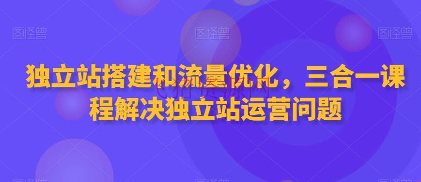 【跨境电商】独立站搭建和流量优化，三合一课程处理独立站运营问题 - 跨境电商 飞猪资源网-飞猪资源网