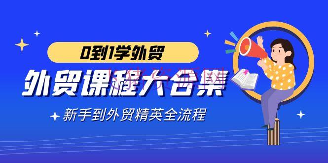 【跨境电商】外贸课程大合集，0到1学外贸，新手到外贸精英全流程（180节课） - 跨境电商 - 外贸课程-飞猪资源网