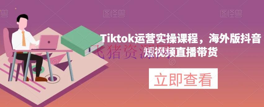 【跨境电商】海外版抖音短视频直播带货，TikTok运营实操课程-飞猪资源网
