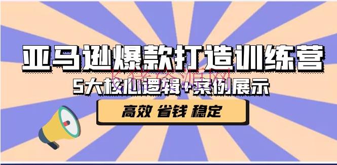 【境外电商】亚马逊爆款打造训练营：5大中心逻辑+事例展现 打造爆款链接 高效 省钱 安稳 - 跨境电商 - 亚马逊运营, 电商运营-飞猪资源网