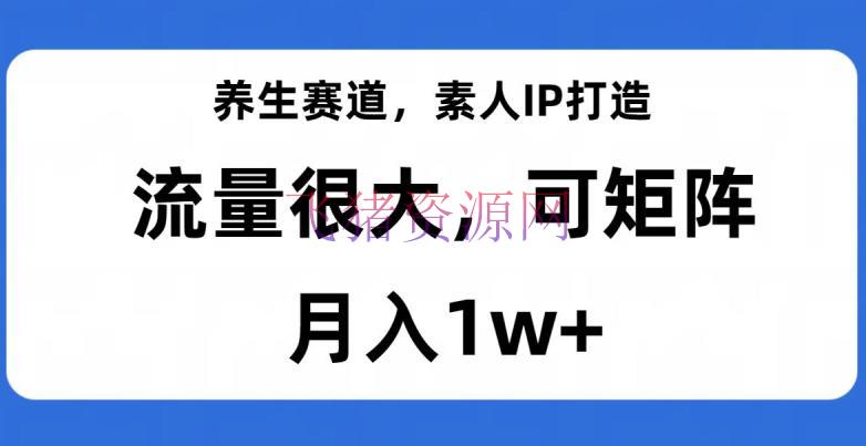 【网赚项目】摄生赛道IP打造，流量巨大，教你月入1W+【完好揭秘】 - 网赚项目 - 养生, 网赚项目, 项目揭秘-飞猪资源网
