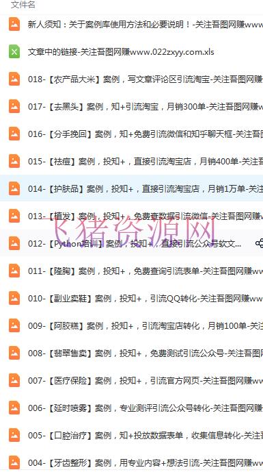 图片[2]-[网赚项目]知乎101个可仿制事例库，帮你快速上手知乎商业化，找到正确的变现形式-吾图资源网