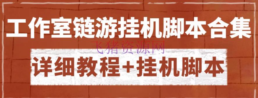 外面收费888的各类工作室链游挂机脚本拿货途径共享【具体教程+挂机脚本】 - 网赚项目 - 挂机脚本, 游戏脚本, 网赚项目, 脚本下载, 赚钱项目-飞猪资源网